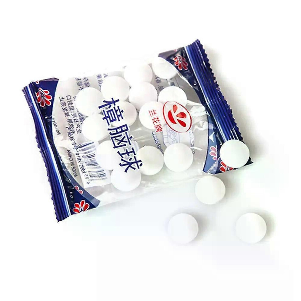 (2pack) 1-10 Bags Naphtaline Boules Camphor Moth Balls Safe Mildew Insect Mothballs Tablets Natural Camphor Mottenballen Pest Control