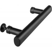 Shower Door Handle 145mm Hole to Hole Black Stainless Steel Replacement Parts for Shower Cabin Sliding Door
