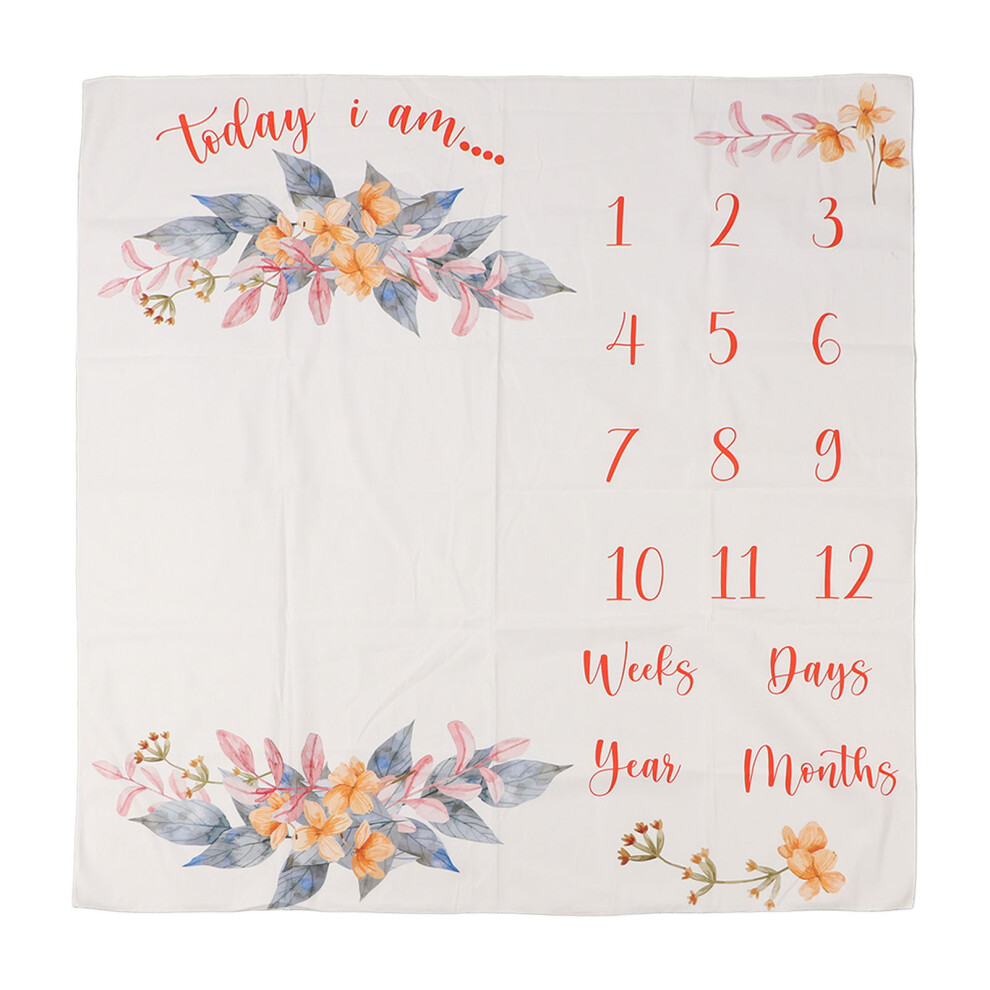 Baby Milestone Blanket Soft Comfortable Washable