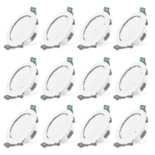 12pcs 7w White Led Downlight Recessed Ceiling Lights Slim Spot Light