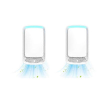 2 Pcs Quiet Plug-in Air Purifier for Home Negative Ionizer Technology for Bedroom Pet Kitchen Office