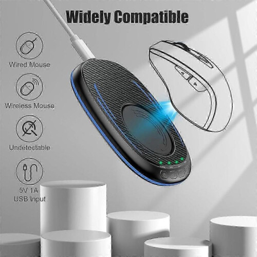 Mouse Mover Undetectable with Timer, Silent Mouse Jiggler, Black 2