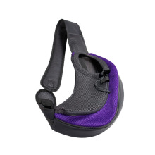 Pet Carriers Large Purple Shoulder Bag CrossBody Bag for Dog Cat Grid Decor for Fashi