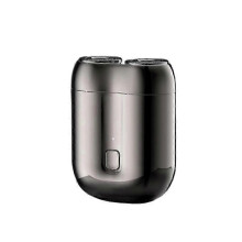 (grey) New Upgrade Model Mini Dual-Head Electric Shaver, Unisex Mini Portable Electric Shaver