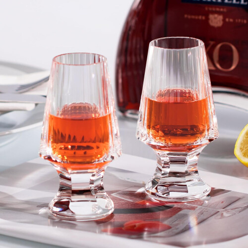 2 Set Stemless Crystal White Glasses Engagement Gifts Dishwasher Safe 2.31oz 1