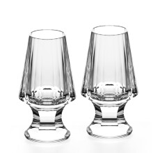 2 Set Stemless Crystal White Glasses Engagement Gifts Dishwasher Safe 2.31oz