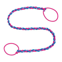 (Red) Soft Hair Ties for Active Lifestyle Elegant Braided Hair Ties Charm for Daily Wear Stretchable Hairband Accessory