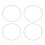 4PCS Wheel Rim Protection Ring Scratch Resistant 4