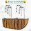 6 Pieces Window Baskets with Coconut Liner 24 Inch Window Deck Planters Boxes 2