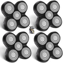 4 Pack Replacement Heads for Shaver