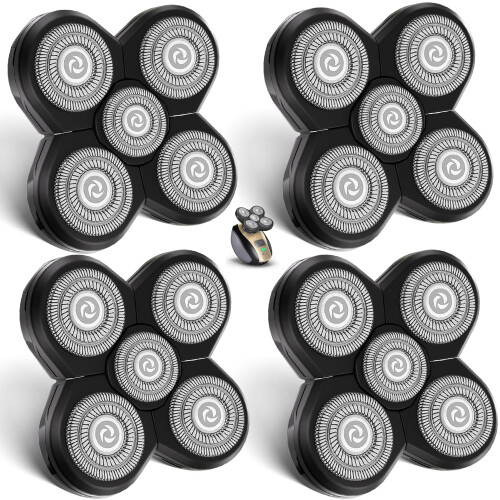 4 Pack Replacement Heads for Shaver