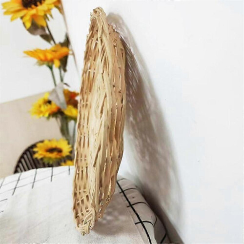 8 Pack Bamboo Paper Plate Holders, 10 Inches Reusable 1