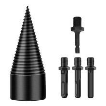 FirewoodKindling Splitter Drill Bits High Speed Steel Sharp Tip Efficient Logging Electric Power Drill Wood Log Spiral Splitting Tools A