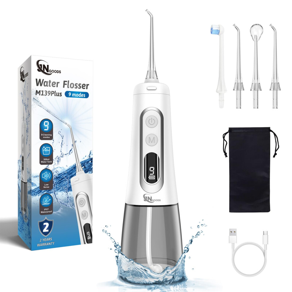 Rechargeable Water Dental Flosser Oral Irrigator for Travel Home Use 300ml
