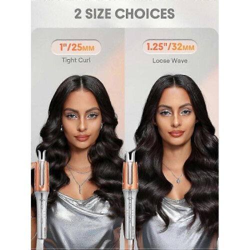 Automatic Curling Iron 1 1/4 inch with 3 Temperatures, 2Way Rotation, Auto ShutOff Ref: 4805 1