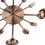 Copper Modern Creative Wall Clock for Home Decor 40CM 4