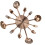 Copper Modern Creative Wall Clock for Home Decor 40CM 2