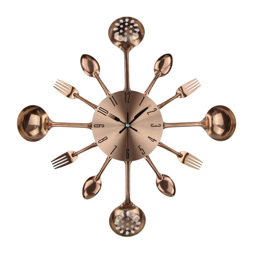 Copper Modern Creative Wall Clock for Home Decor 40CM