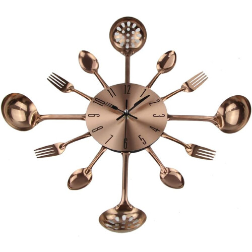 Copper Modern Creative Wall Clock for Home Decor 40CM 2