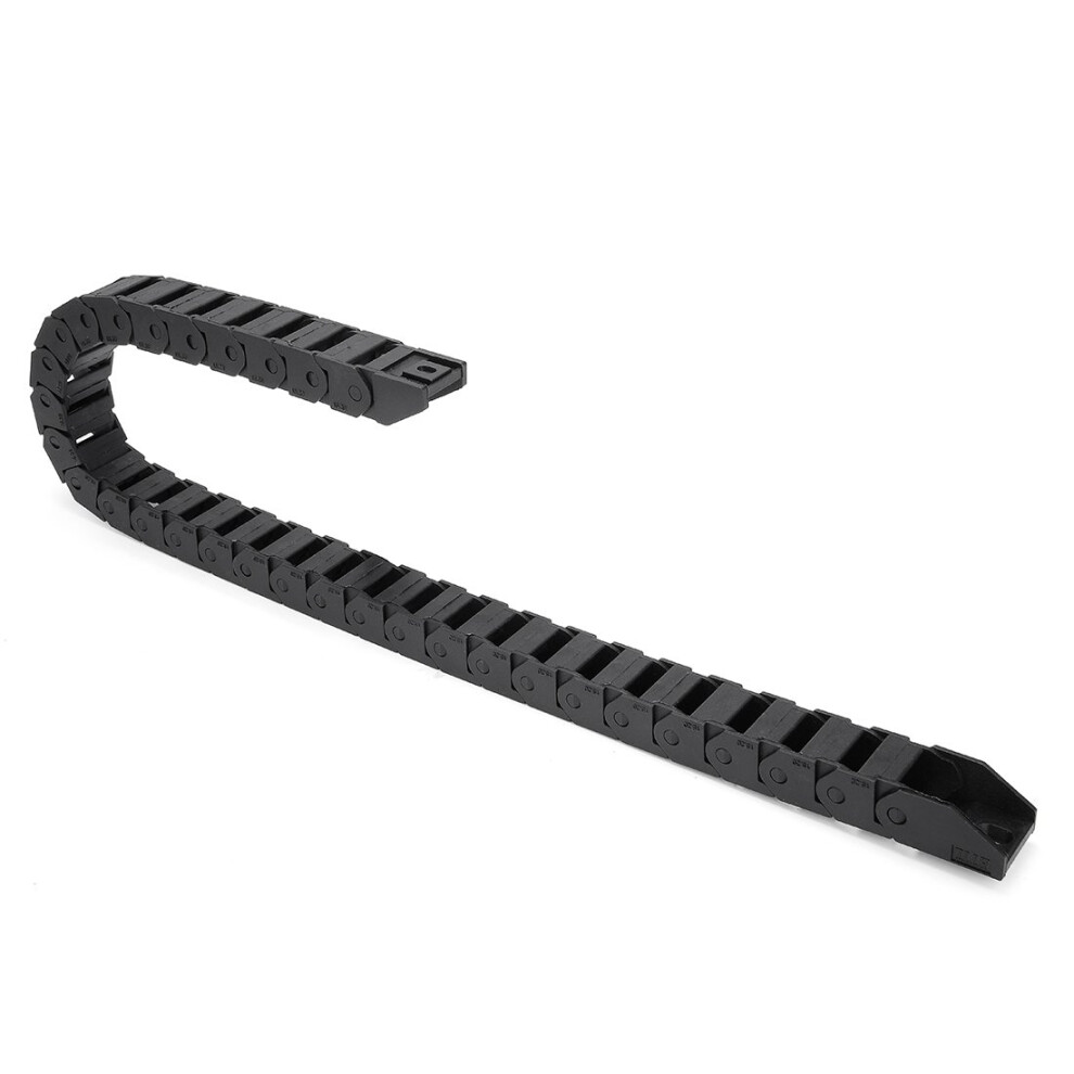 Iivverr R28 15Mm X 20Mm Black Plastic Wire Carrier Cable Drag Chain 1M Length For Cnc 395291820957
