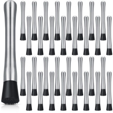 16 Pieces Stainless Steel Muddler for Cocktails Home Bartender 8 Inch Long