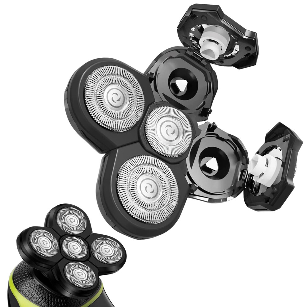 5 in 1 Electric Shavers Replacement Heads for Razor Replaceable Floating Washable Blade Trimmers Head