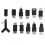 12Pcs USB2.0 Adapter 3.5mm 2 in 1 Audio Adapter Converter Electronic Accessories 1