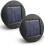 2 Pack 8cm Diameter Replacement Solar Lights 1