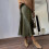 (M, BLUE) Women's Skirts Satin Skirts P20250110871 4