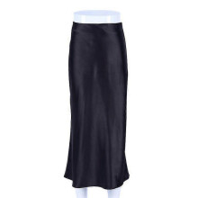 (L, BLACK) Women's Skirts Satin Skirts P20250110871