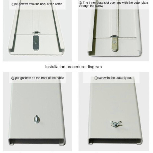 3pcs Adjustable Portable Window Kit Plate for Air Conditioner Accessories Air Conditioner Window At 2