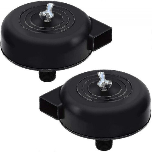 2 Pcs Compressor Filter, 16mm 3/8pt Male Thread Silent Compressor for Air Compressor (black) s202412242562