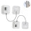 (White) 2 Pack Refrigerator Lock - Heavy Duty Combination Fridge Lock P20250110925 1
