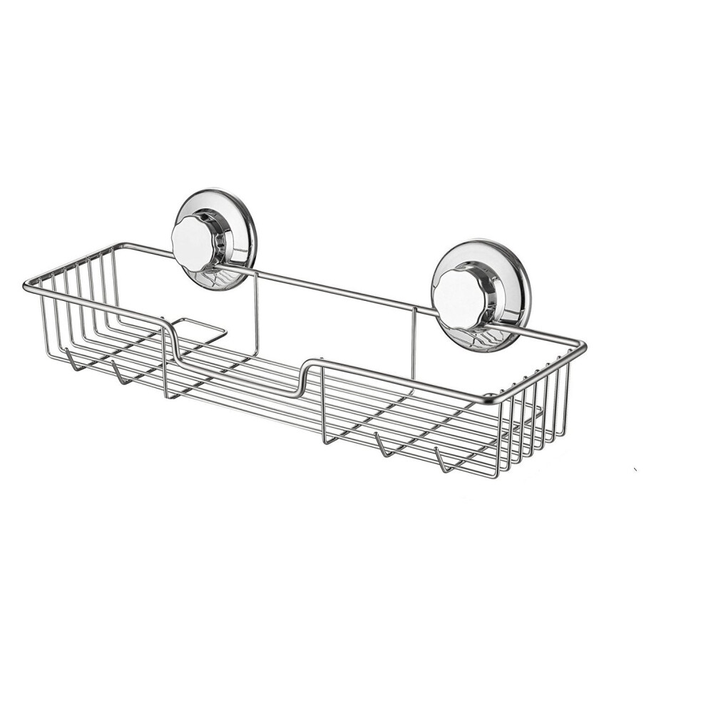 Rustproof Stainless Steel Shower Caddy Storage Combo Organizer Bath Shelf Suction Cup Shower Basket