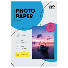 PPD 8.5 x 11 50 Vellen Glanzend Fotopapier 180g voor Inktjetprinter, Professionele Afdrukken