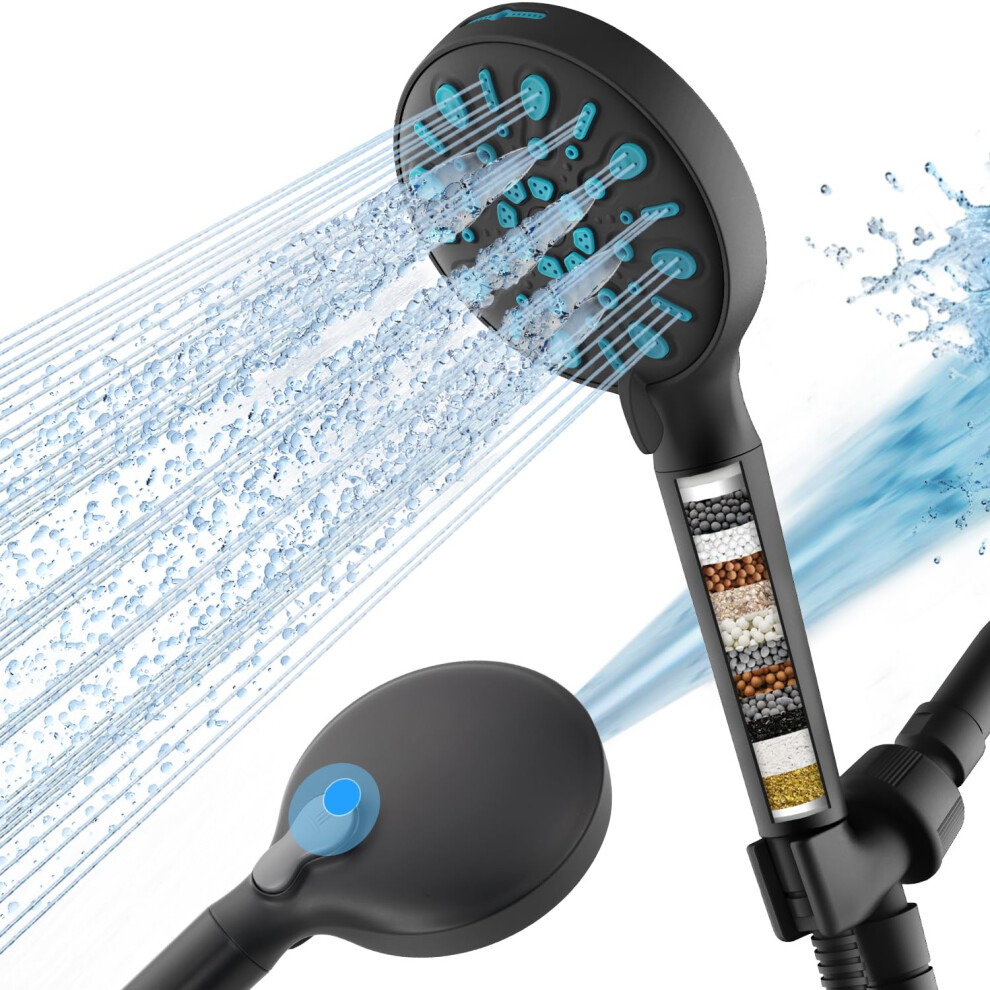 Filtered High Pressure 8-Mode Shower Head For Showering Removing Chlorine And Harmful Substance 6493810897344