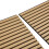 Living And Home (Wenge) 4Pcs 60*60cm Slat Wall Panel with PVC Veneer & PET Backing 5