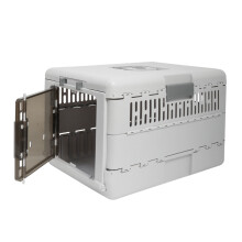 Portable Plastic Cat Kitten Travel Carrier Pet Carry Crate Collapsible