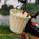 (blue)Hand Woven Bicycle Basket Large Capacity Strong Load bearing Easy Installation Handlebar Bike Front Basket Replacement 2