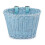 (blue)Hand Woven Bicycle Basket Large Capacity Strong Load bearing Easy Installation Handlebar Bike Front Basket Replacement 3