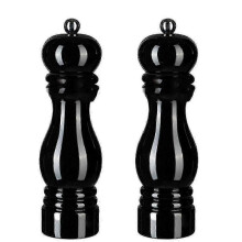 (7 inch, black) Salt And Pepper Grinder Set,manual Pepper Mills With Adjustable Coarseness, Refillable Spice Grinders P2025032600443