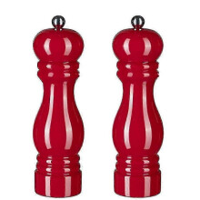 (7 inch, red) Salt And Pepper Grinder Set,manual Pepper Mills With Adjustable Coarseness, Refillable Spice Grinders P2025032600443