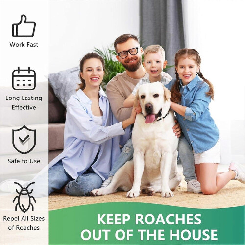 (1pcs) Roach Bait Stations, Natural Cockroach Repellent, Roach Traps Indoor/Outdoor Use,12pcs 2