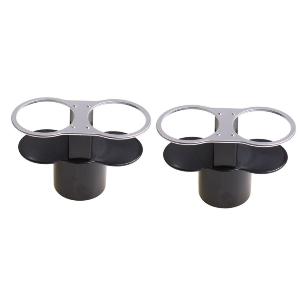 2Pcs Car Cup Holder Double Hole Drink Holders Automotive Mount Vehicle Truck Auto Fits Most Size Mugs Bottles Car Cup Holder Expander 6493810963346
