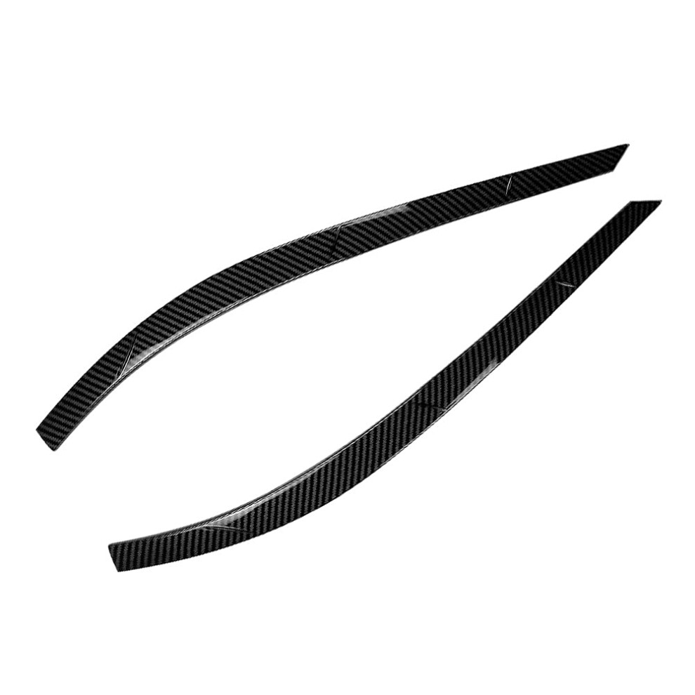 Cnthan7 Car Front Headlight Eyebrow Eye Lid Trim Cover Stickers Replacement For Vw For Tiguan 20112016, Carbon Fiber Look 6493810963773