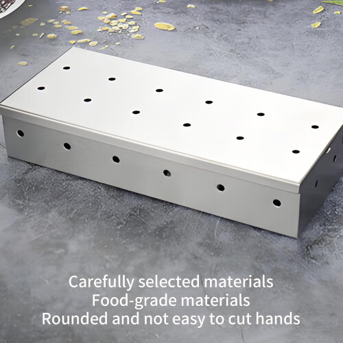 BBQ Smoker Box for Charcoal Grill, for Camping, Universal Fit 1