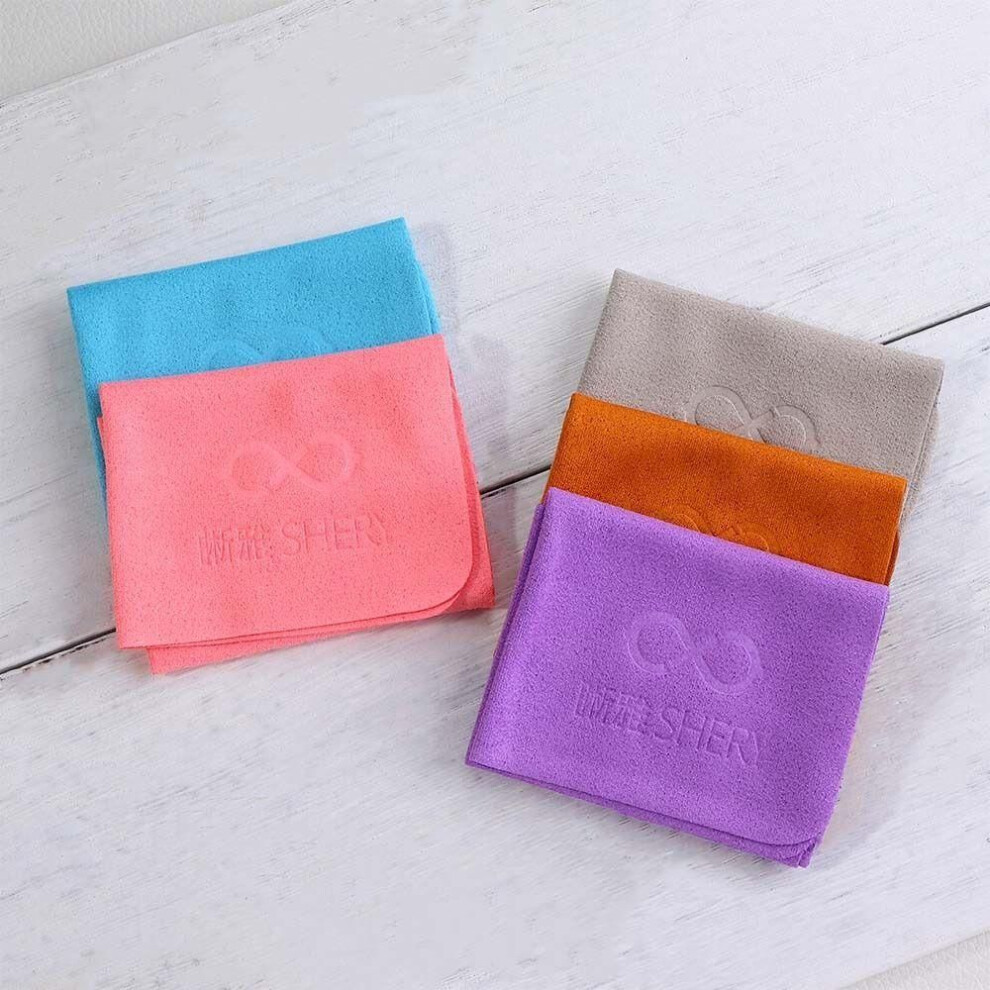 5pcs/lot Suede Glasses Cloth Microfiber Glasses Cleaner Portable   Female