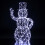 Noma 1m White Flexi Dickensian Snowman Light Up Decoration (2525014) 1