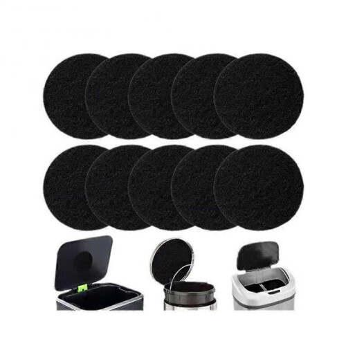 10Pcs Charcoal Filter for Compost Bucket 6.7 Inch Kitchen Activated Carbon Compost Bin Filter Replace for Countertop Bin 1