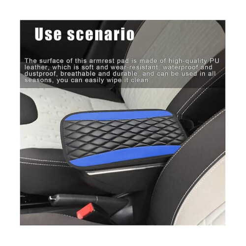 Car Center Console Cush Pad, And Anti- Armrest Cush Cover Protect 2